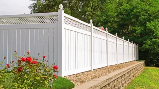 White Vinyl Fence