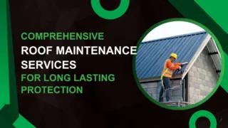 Roof maintenance worker performing service on a metal roof.
