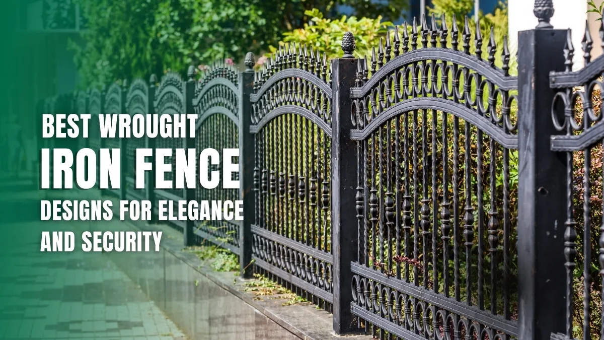 Wrought Iron Fence Designs in Temple TX. | Apex Fencing \u0026 Roofing, image size:1200x675