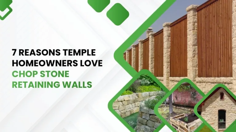 Chop stone retaining wall