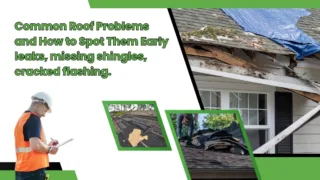 Common Roof Problems and How to Spot Them Early – leaks, missing shingles, cracked flashing
