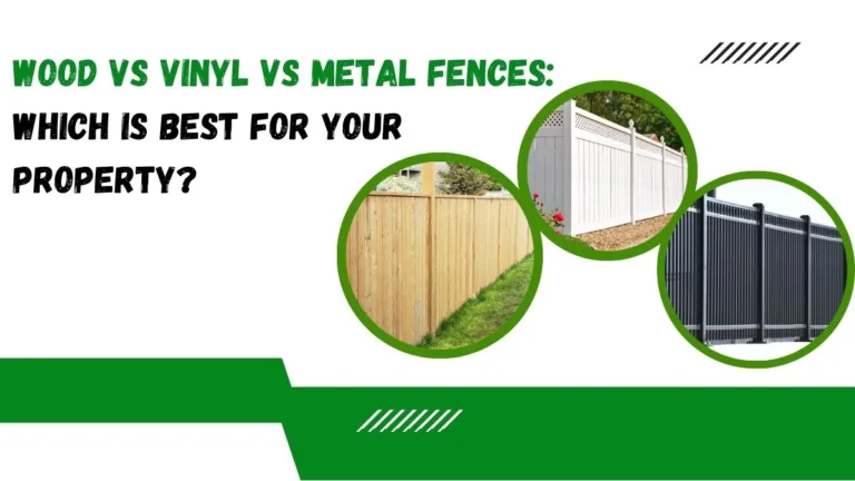 Worker installing a residential fence with tools, showcasing professional fencing services by Apex Fencing & Roofing in Texas