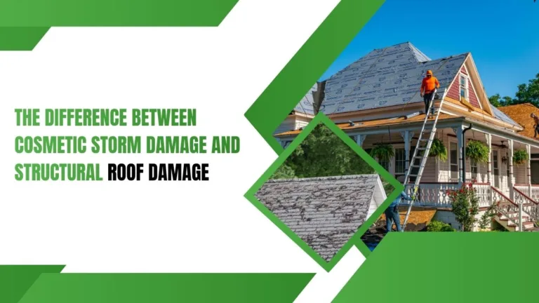 The Difference Between Cosmetic Storm Damage and Structural Roof Damage | Roofing Guide