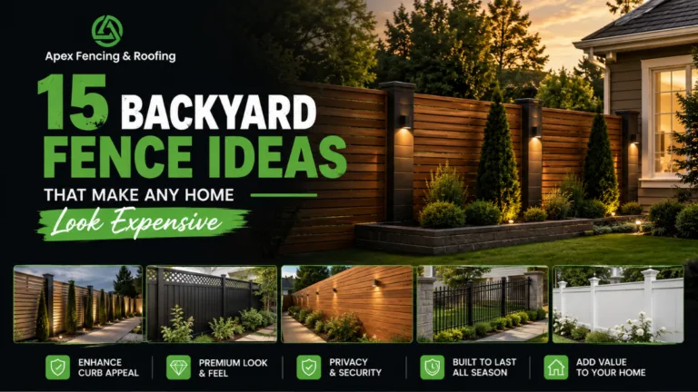 Stylish backyard fence ideas that enhance a home's appearance and curb appeal