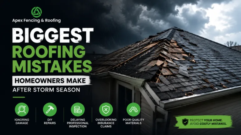 Roof damage and common roofing mistakes homeowners make after storm season