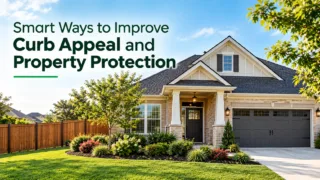 Attractive Texas home with upgraded roofing, fencing, and landscaped exterior