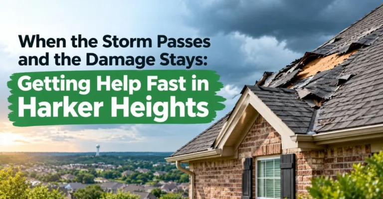 When the Storm Passes and the Damage Stays Getting Help Fast in Harker Heights