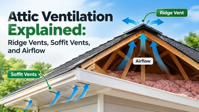 Attic Ventilation Explained: Ridge Vents, Soffit Vents, and Airflow