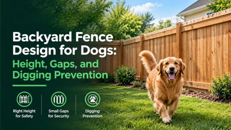 Backyard Fence Design for Dogs: Height, Gaps, and Digging Prevention