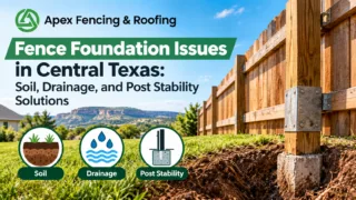 Fence Foundation Solutions Central Texas Soil & Drainage Guide
