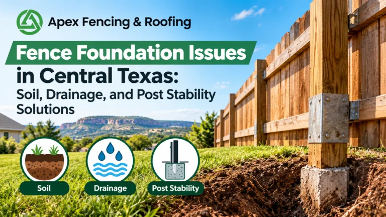 Fence Foundation Solutions Central Texas Soil & Drainage Guide