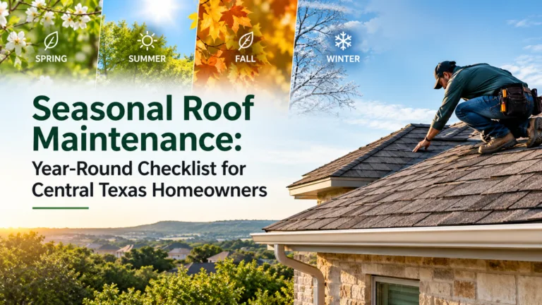 Seasonal Roof Maintenance: Year-Round Checklist for Central Texas Homeowners