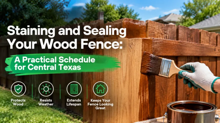 Staining and Sealing Your Wood Fence: A Practical Schedule for Central Texas