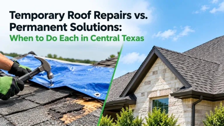 Temporary Roof Repairs vs. Permanent Solutions: When to Do Each in Central Texas